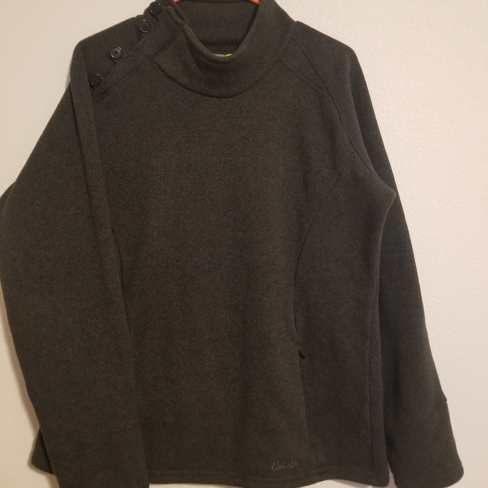 Cabelas button neck sweater